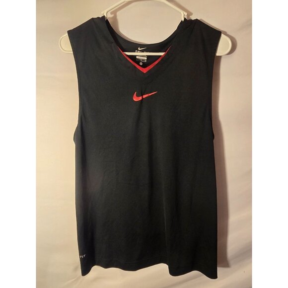 Mens Nike Tank Top Black Sleeveless Shirt Size Small Vented Back S - Picture 1 of 2